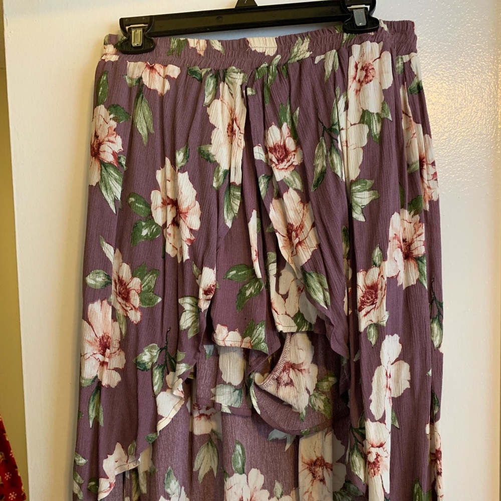 Floral Shorts with overlaying Skirt